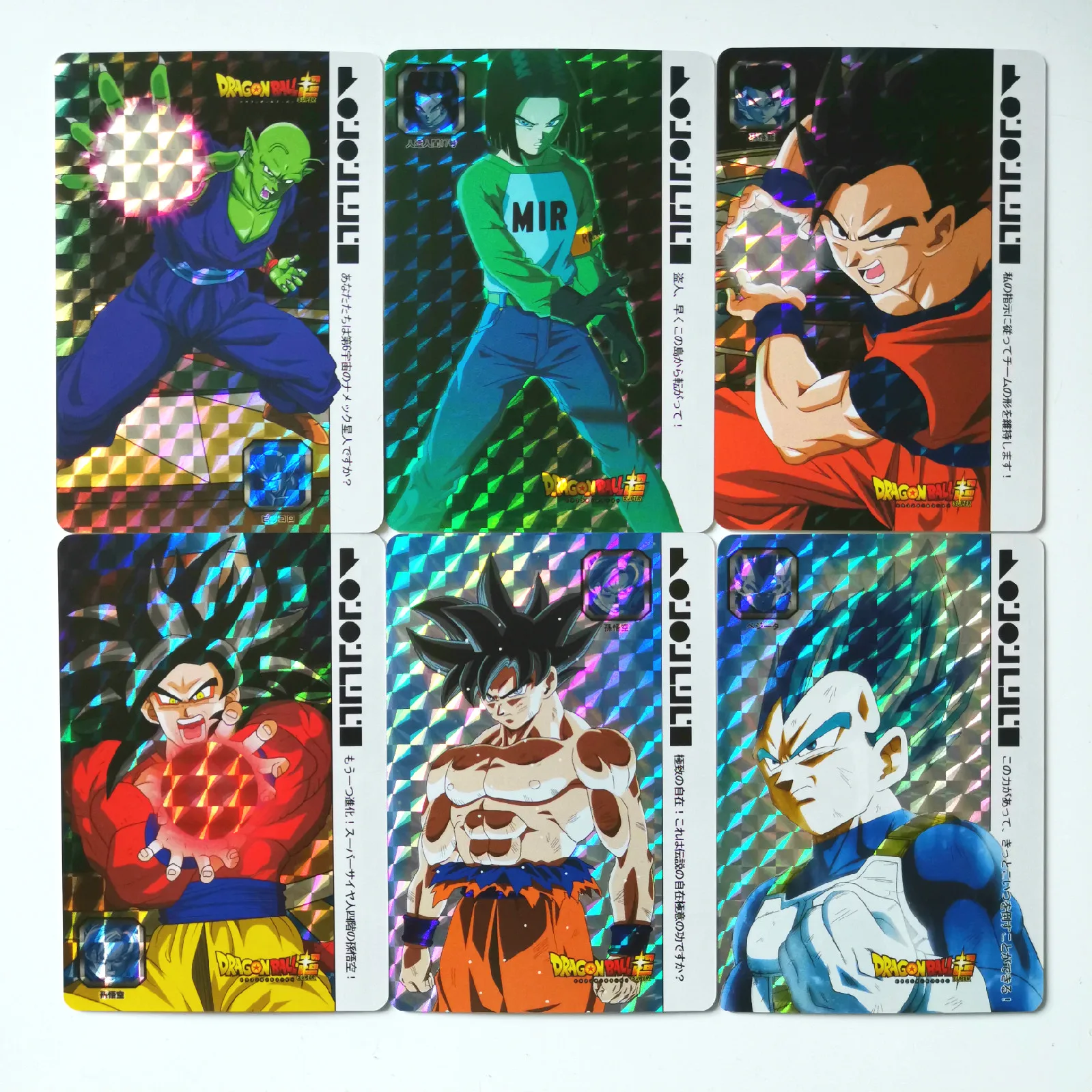 55 шт./компл. супер Dragon Ball-Z имитация Франции стиль героев битва карты Ultra Instinct Гоку Вегета супер игровая коллекция карт