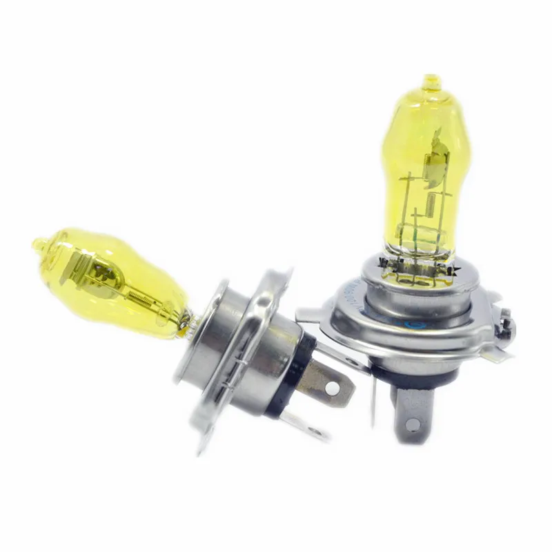 2x H4 9003 HB2 P43T 12V 100W 3000K ксеноновый Золотой Желтый Авто головной светильник лампа