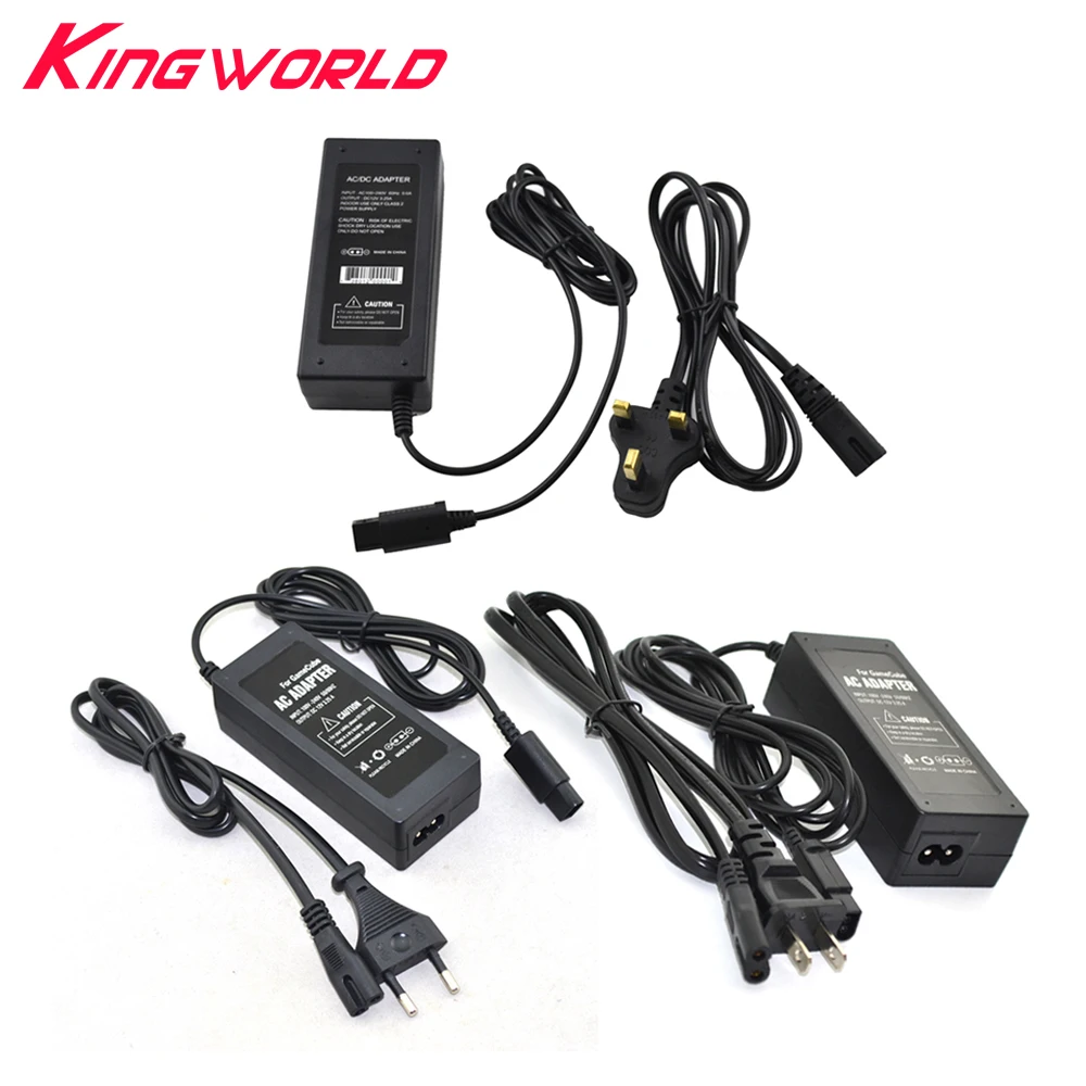 US EU UK AU Plug AC adapter supply for G amecube N GC console with power cable|supply |