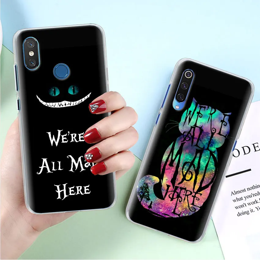 Алиса в стране чудес Чеширский Кот Чехол для телефона для Xiao mi Red mi 7 5 6 Pro Note 7 Pro 5 5A 6 mi A1 A2 8 Lite 9 чехол Coque