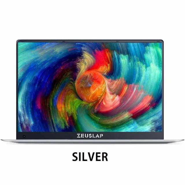 ZEUSLAP-X5, 15,6 дюймов, 1920X1080 P, 6 ГБ ОЗУ, 64 ГБ SSD, система Windows 10, ультратонкий четырехъядерный процессор Intel, ноутбук, нетбук с быстрой загрузкой - Цвет: Серебристый
