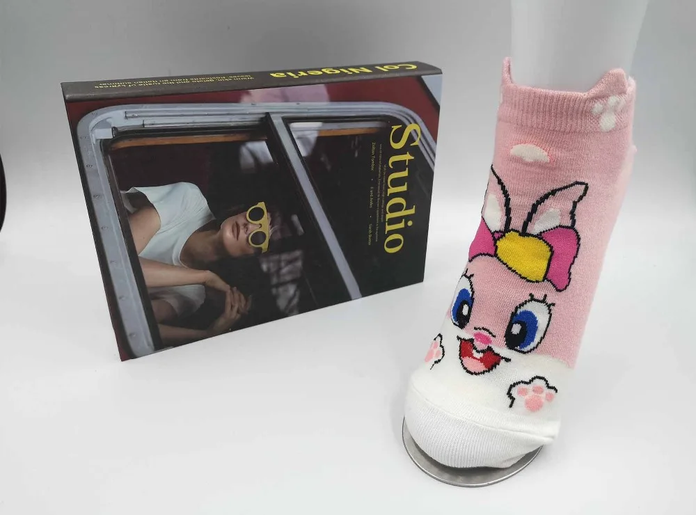 Милые Мультяшные Женские повседневные хлопковые носки looney ttes удобные Твити Банни волка невидимые носки без шоу носки дропшиппинг