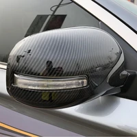 for mitsubishi asx 2010 2019 2pcsset car side mirror carbon fiberabs rear view mirror cover exterior car styling accessories