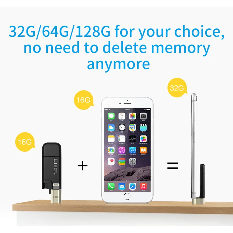 USB флэш накопитель DM APD001 128 Гб 64 ГБ 32 для iPhone iPad|USB флэш-накопители| |