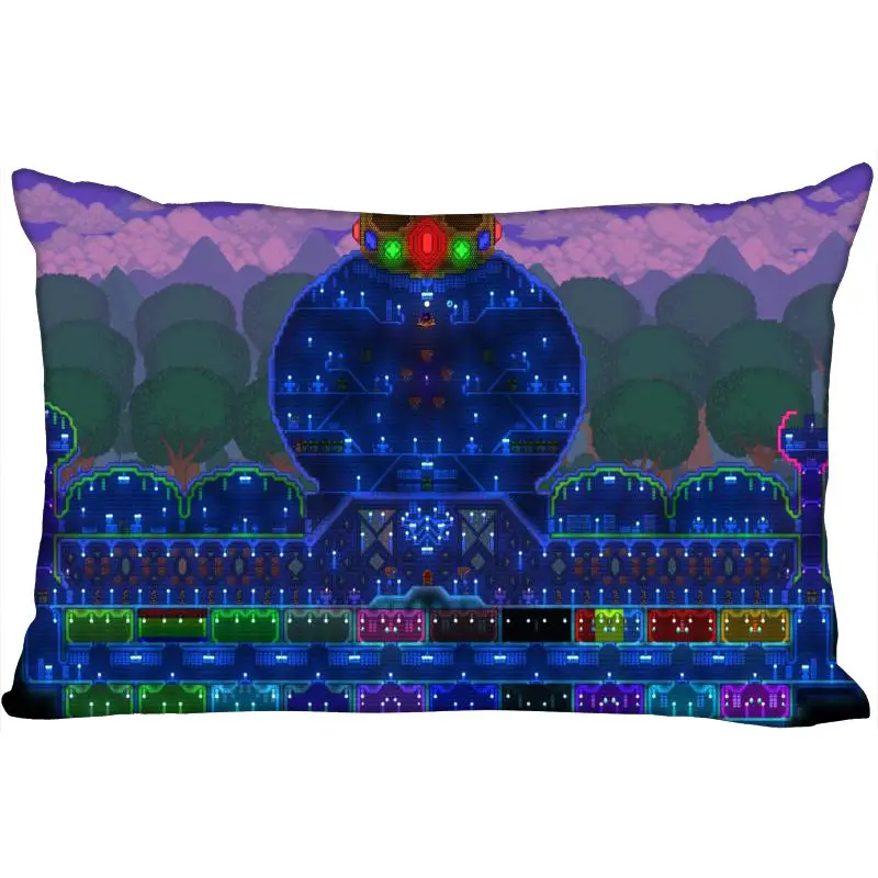 Pillow Case Пользовательские Terraria Новое поступление прямоугольные аниме Наволочки на молнии Пользовательские наволочки Свадебный Декоративный Рождественский подарок - Цвет: Pillow Case