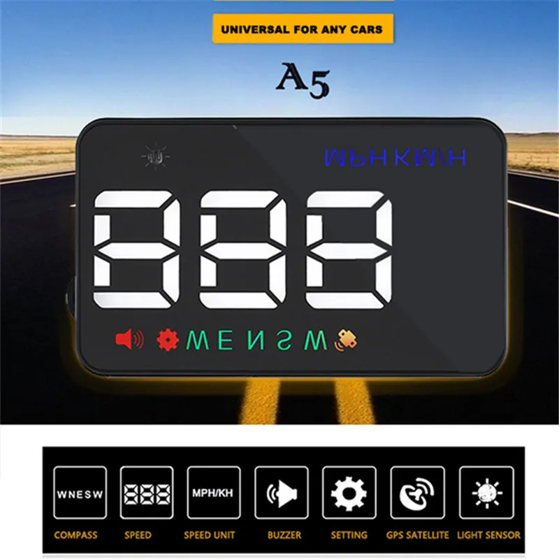 Автомобильный HUD GPS измеритель скорости o Head Up дисплей цифровой сигнал о