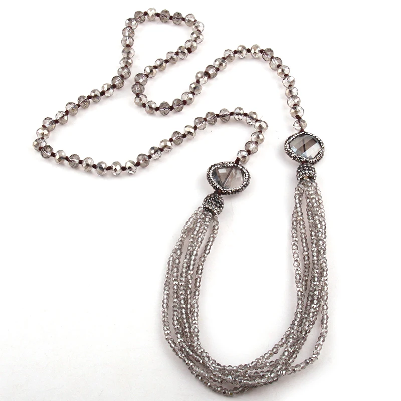 Модные украшения MOODPC в стиле бохо из стекла украшенные кристаллами многослойные