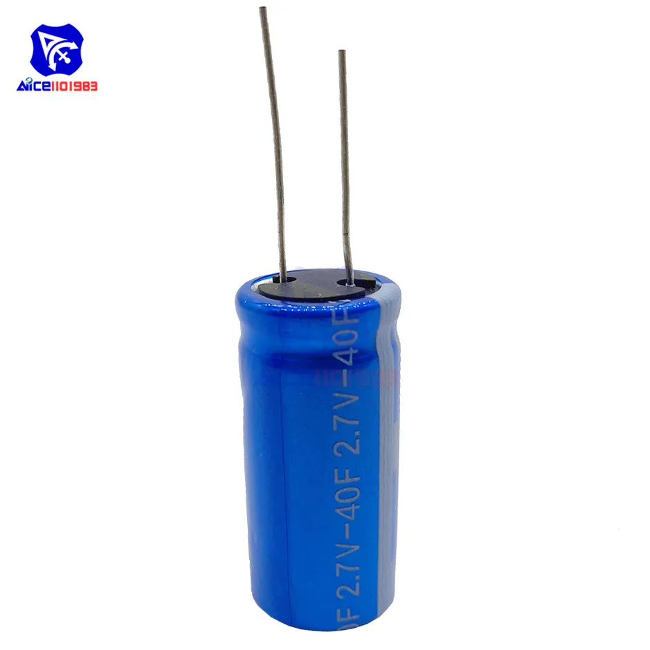 Ultracapacitor 2 7 в 40F 40*18 мм низкая ESR высокая частота сверх яркий конденсатор 2.7V40F 40x18 для