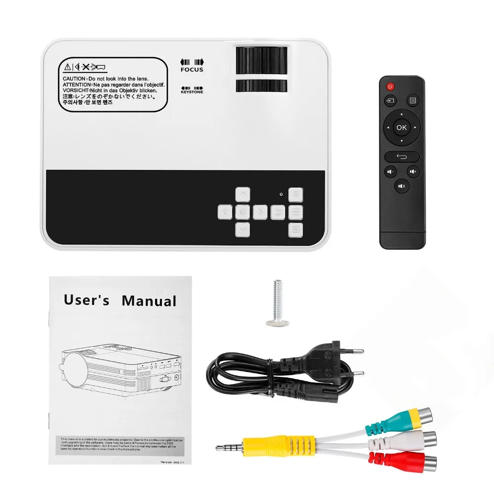 ThundeaL мини-проектор UB10 Android WiFi 3D светодиодный проектор 2000 люмен ТВ домашний кинотеатр LCD видео USB VGA поддержка 1080 P HD мультимедийный проектор