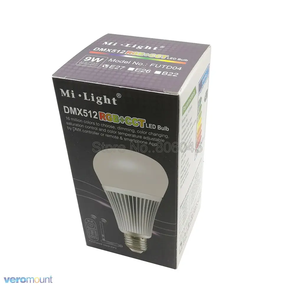 Mi светильник FUTD04 E27 9W DMX512 RGB + CCT Светодиодная лампа освещения DMX 512 светодиодный