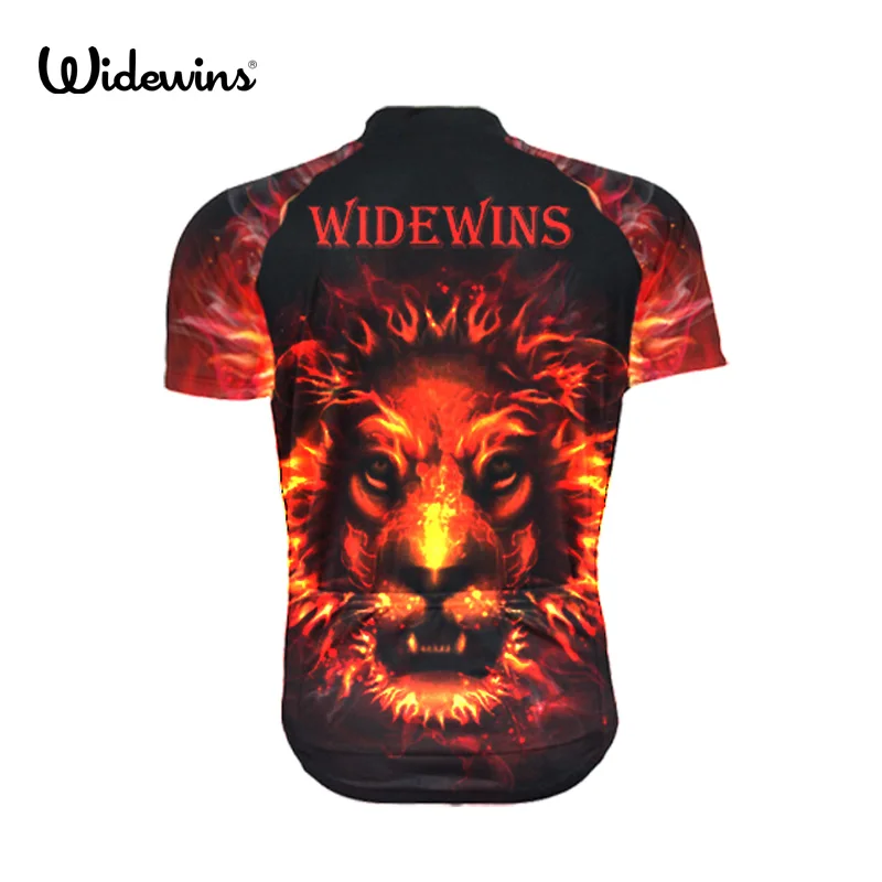 Widewins Лев Велоспорт Джерси Mtb велосипедная одежда короткая Ropa De Ciclismo Hombre Verano MTB