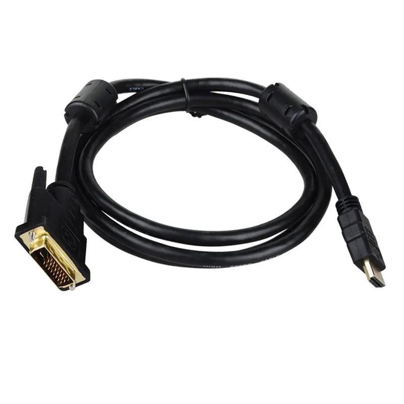 1 8 м V1.4 HDMI к DVI Кабель-адаптер 24 + pin для ПК HD HDTV PS3 XBOX DVD с золотым покрытием от мужчин