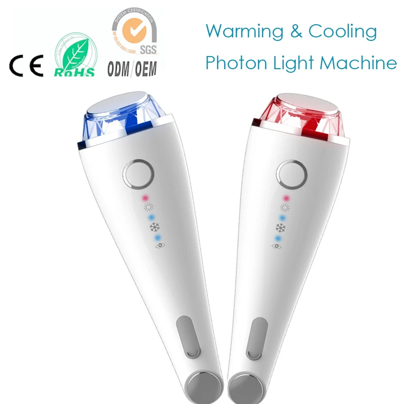 Звуковая вибрация нагревание и охлаждение косметическое устройство для лица