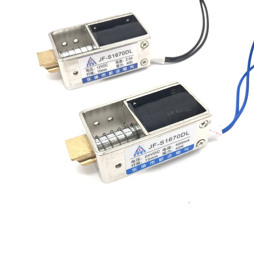 Вытяжной Тип Φ DC 6V 12V 24V линейный соленоид Электромагнит A сила 40N перемещение 10