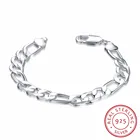 Браслет из серебра 925 пробы, шириной 12 мм, 21 см