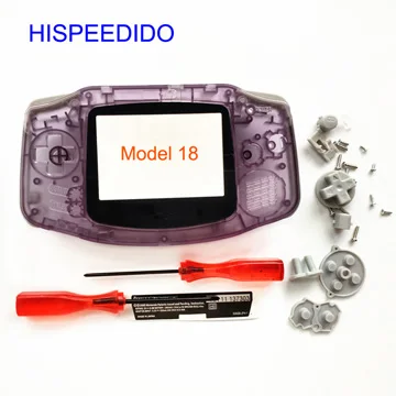 HISPEEDIDO 19 цветов корпус оболочки пакет для Nintendo Gameboy Advance консоли чехол Ремонт Часть для GBA с кнопочные подкладки - Цвет: Model 18