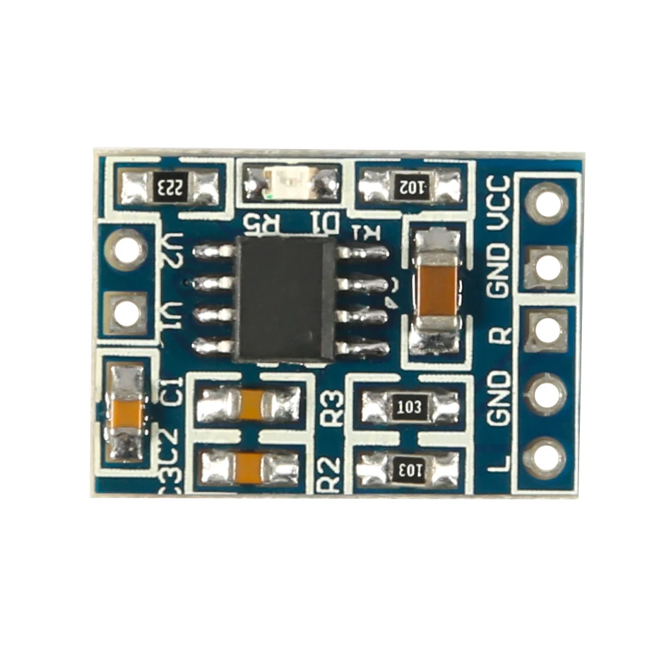 Amplifier Board HXJ8002 3W Single Channel Mini Audio Voice Power Module Replace PAM8403 2.0-5 .5 V | Электронные компоненты и