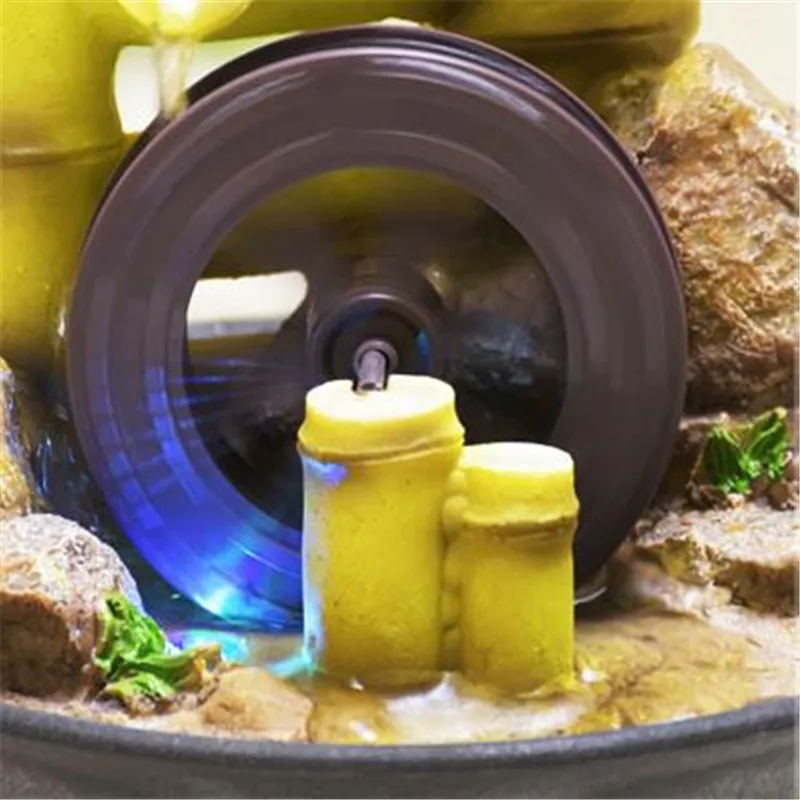 Полимерный бамбуковый водяной фонтан фэн шуй шар светодиодный светильник кой