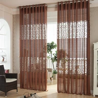 yokistg modern shade net window sheer stripe curtains for living room bedroom kitchen blinds windows treatments fabric