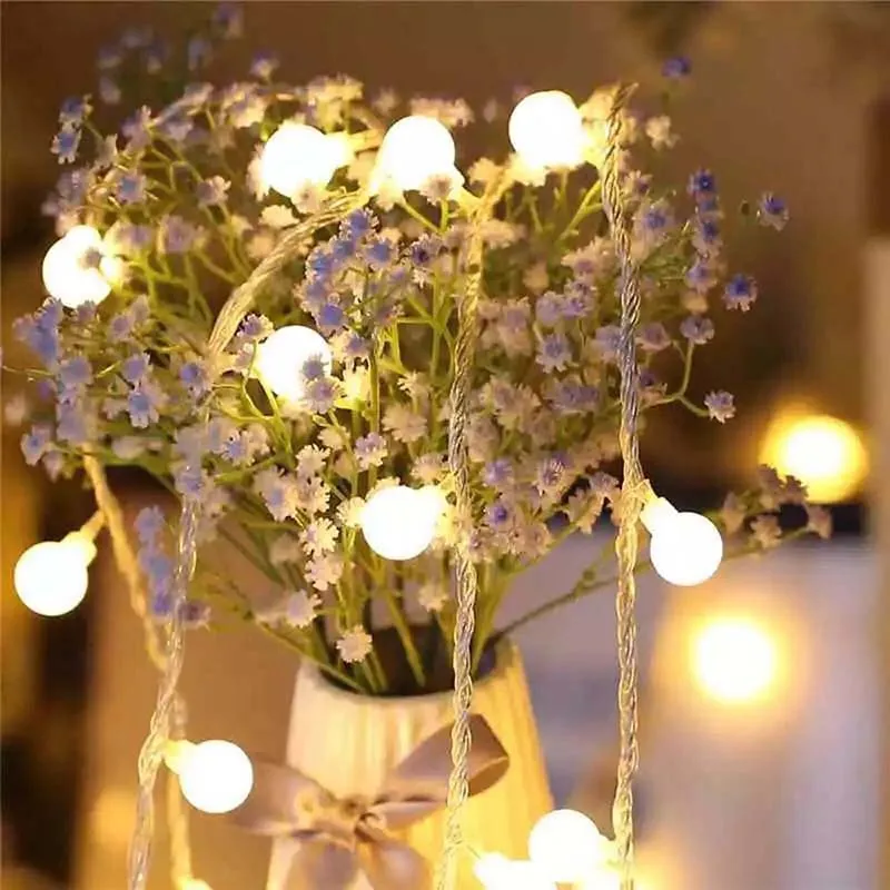 

100LEDs 220V Christmas lights Outdoor Multicolor LED String Fairy Lights Holiday Wedding party decoration Luces LED EU Plug