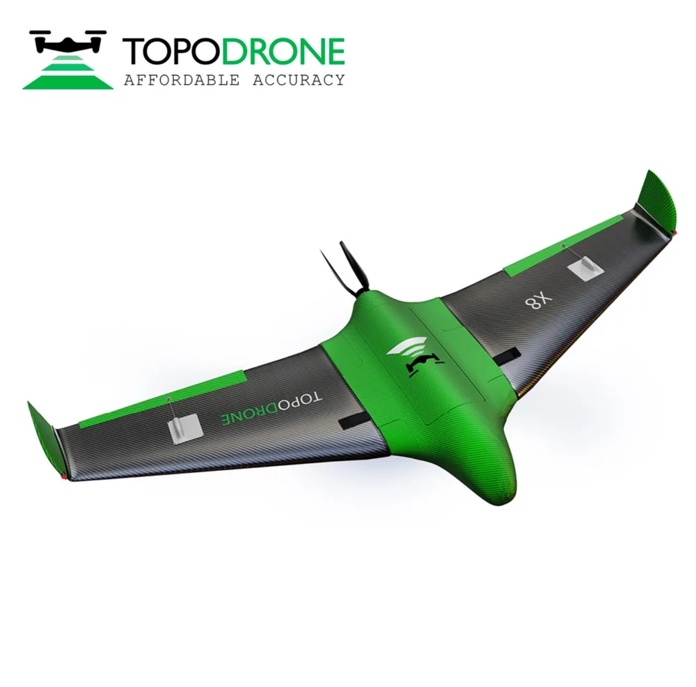 Topodrone X8 RTK/PPK для точной воздушной съемки дальний дистанционный самолет