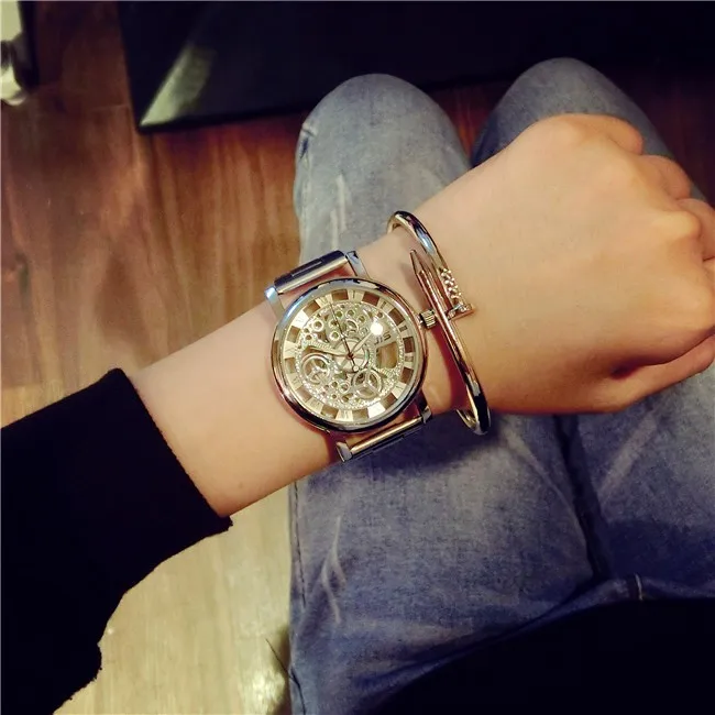 Новые роскошные брендовые модные стильные мужские часы из нержавеющей стали
