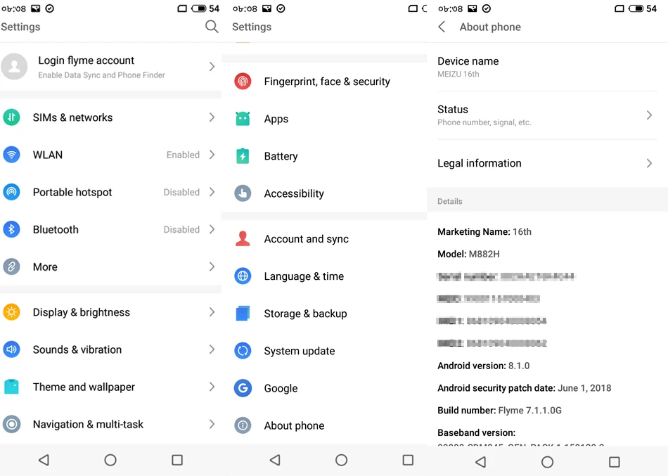 Meizu 16th, 6 ГБ, 64 ГБ, глобальная версия, Смартфон Snapdragon 845, четыре ядра, FHD экран 6,0 дюйма, распознавание лица, разблокировка, двойной динамик