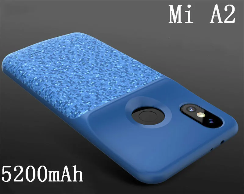 For Mi A2 Blue Extpower 4700 мАч противоударный чехол для зарядного устройства для Xiaomi Mix2 2s Внешний чехол резервный внешний аккумулятор Зарядка чехол для Xiaomi A2 - Цвет: For Mi A2 Blue