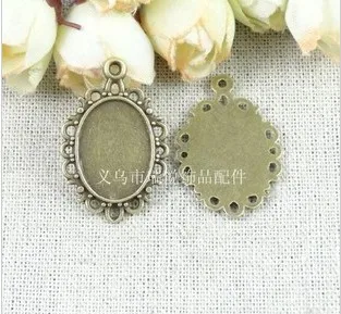 

Free Shipping(A2324) 18mmx13mm oval DIY bronze Cameo Settings Alloy Cork Base Making Charm Pendant Jewelry Accessories Findings