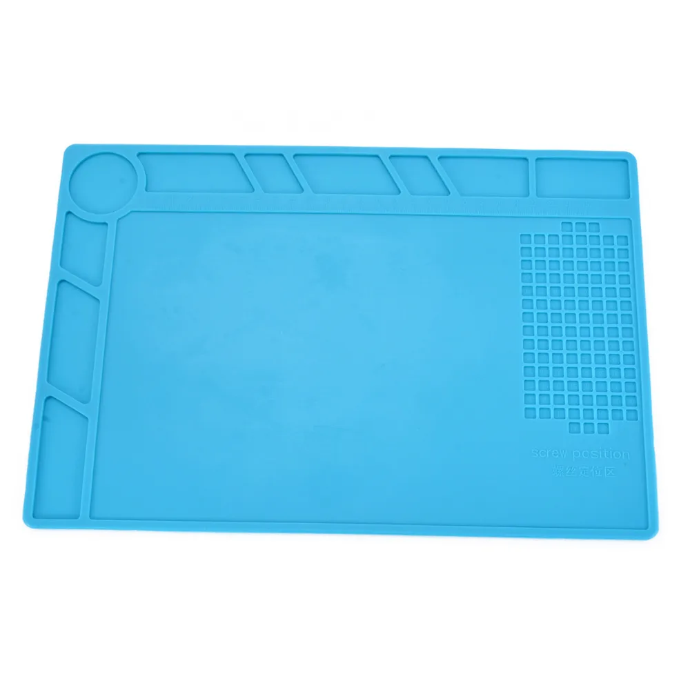 

35x25cm Heat Insulation anti-skidding Silicone Insulation Pad maintenance platform For Soldering Repair Station phone PC repair