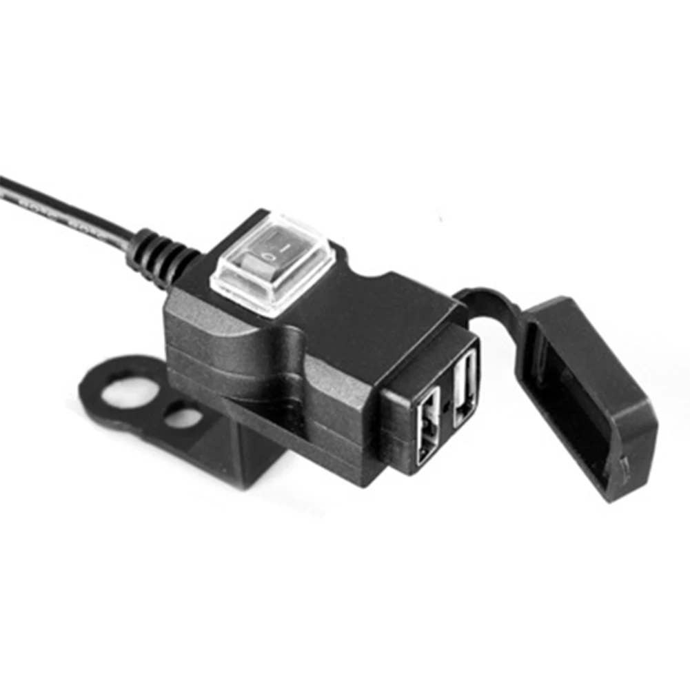 Двойной USB порт питания мотоцикл мото аксессуары крепления зарядное устройство
