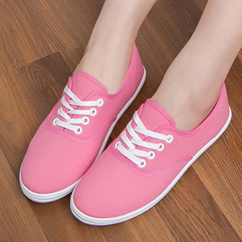 Fashion Women Casual Shoes Woman Canvas Female Flat Basket Black Trainers Tenis Feminino spring summer footwear | Обувь