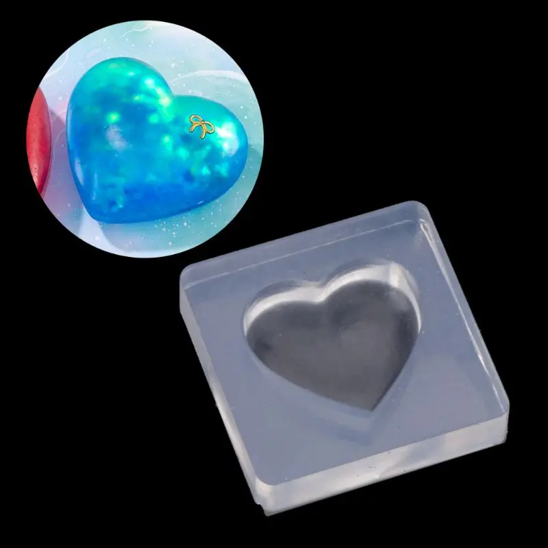Силиконовая форма для ювелирных изделий 3D подвеска в форме сердца из эпоксидной