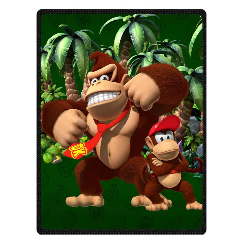 5 Модные Donkey Kong узор лето кондиционер Одеяло s нежно-коралловый флис бросить Одеяло зима постельные принадлежности - Цвет: 5