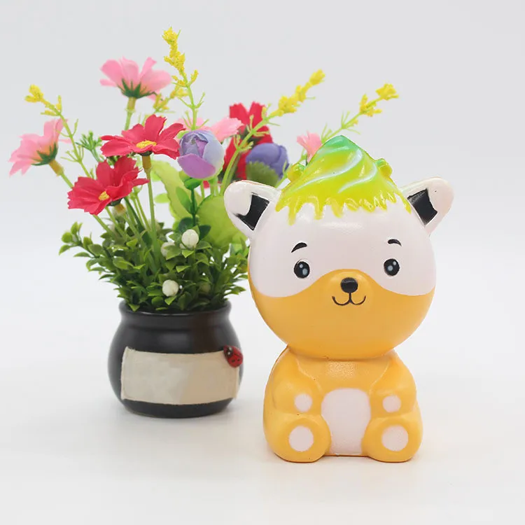 Мягкое Животное Kawaii медленно поднимающееся мягкое сжатие игрушка ремешок