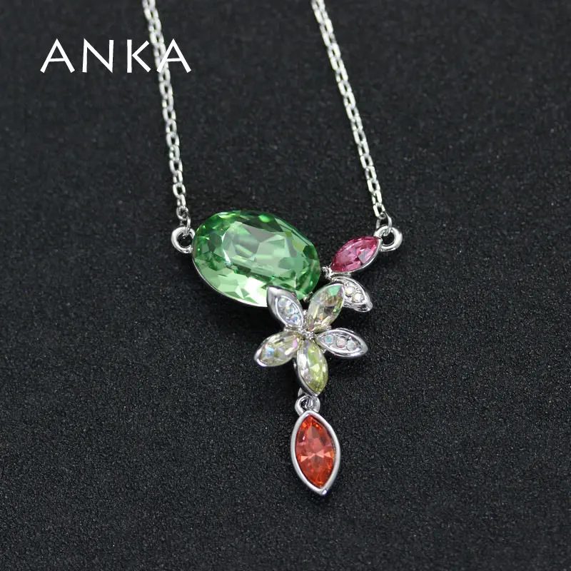 Анка ювелирные изделия реальный горячий ожерелье с кристаллом в форме цветка