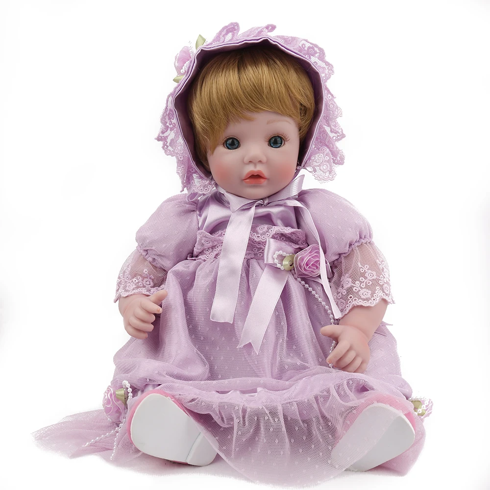 NPKDOLL Кукла Reborn Baby виниловый корпус 18 дюймов 45 см кукла игрушки для девочек и