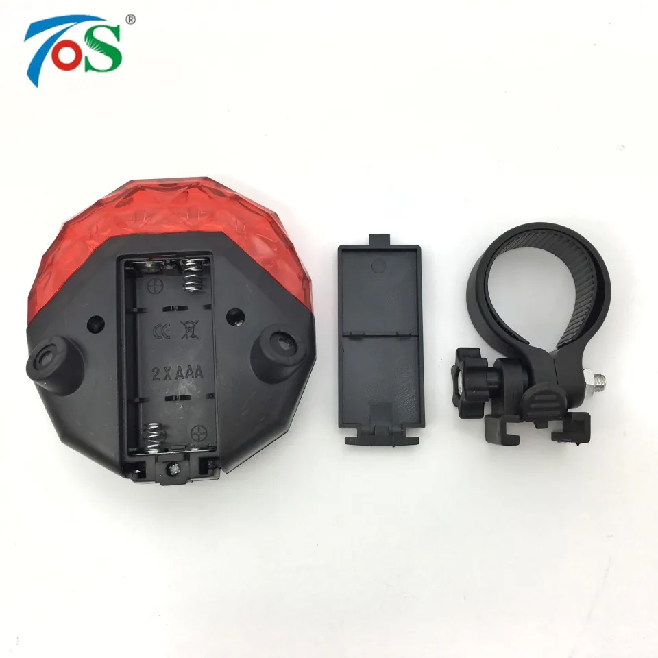 TOS Новый Алмазный велосипед свет 7 мигающий режим фонарь задний световое