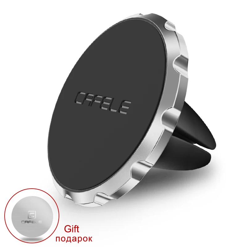 Silver Cafele магнитный автомобильный держатель для телефона для iPhone Xiaomi, магнит 360, крепление на вентиляционное отверстие, подставка для мобильного телефона в автомобиле, gps, универсальный - Цвет: Silver