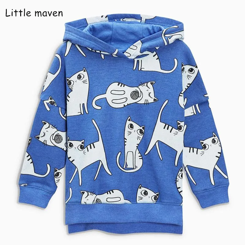 Little maven/2018 г. осенне зимняя детская одежда брендовая для девочек толстовки и
