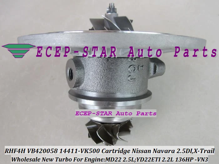 Турбокомпрессор RHF4H VN3 VB420058 14411-VK500 14411-VK50B Для NISSAN Navara 2.5L DI X-Trail MD22 YD22ETI 2.2L |