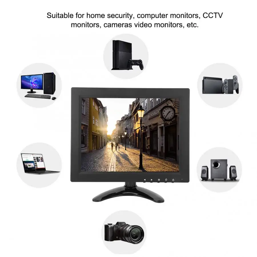 9 7 дюймовый 1024*768 IPS мягкий HD LCD ПК компьютер CCTV монитор Дисплей HDMI/VGA /BNC /AV