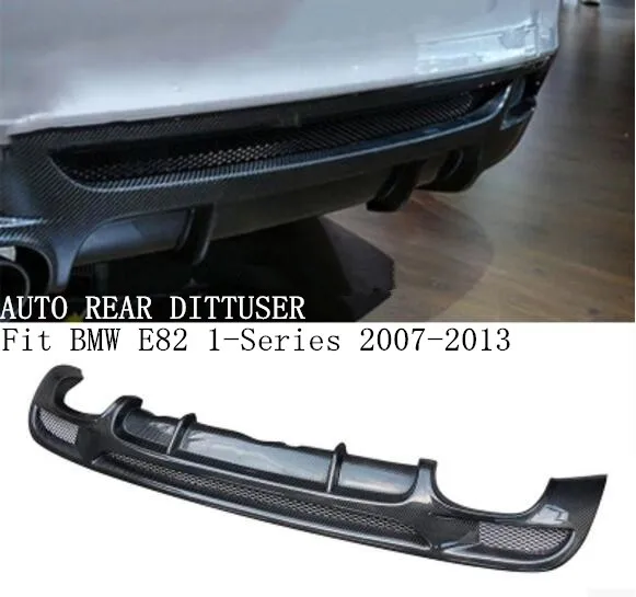 Карбон волокно задний бампер спойлер для автомобильных фар диффузор тканевые