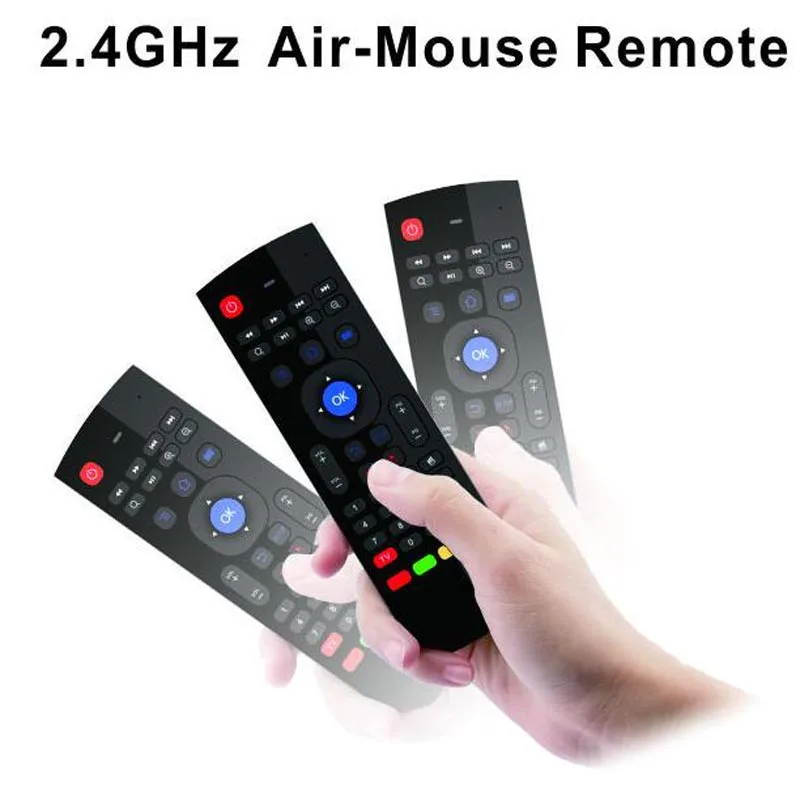 MX3 Mic 2 4G Fly Air Mouse с микрофоном мини клавиатура ИК обучение Беспроводное