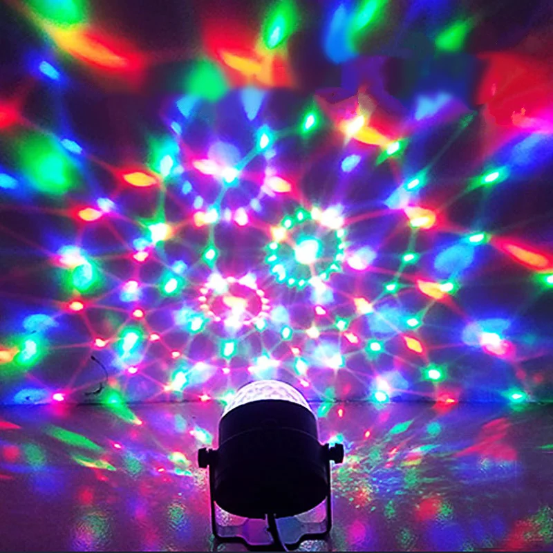 110 В 220 мини RGB DJ диско светодиодный светильник Кристальный магический шар