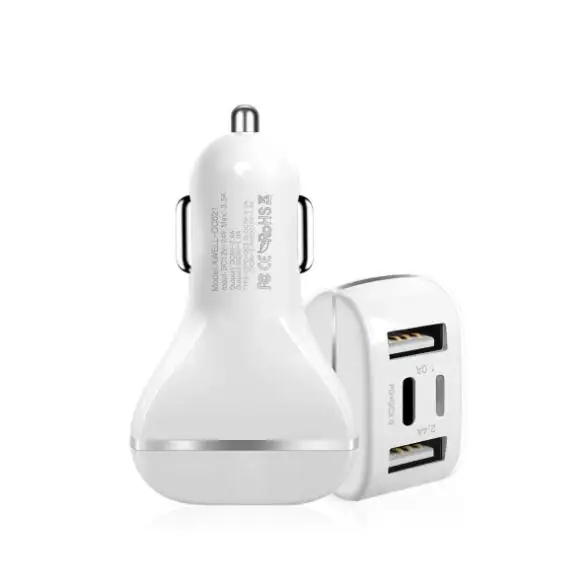 Innosinpo PD автомобиля Зарядное устройство Dual USB Quick Charge 3 0 в автомобиль мобильного