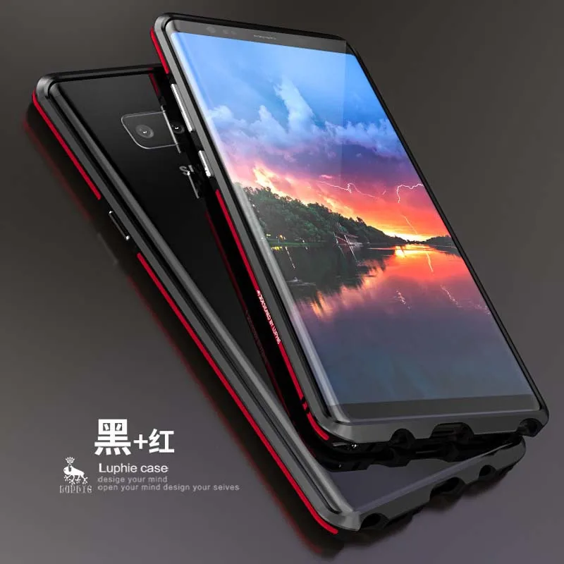 Luphie Телефонные Чехлы для Samsung Galaxy Note 8 Роскошный тонкий металлический Алюминий