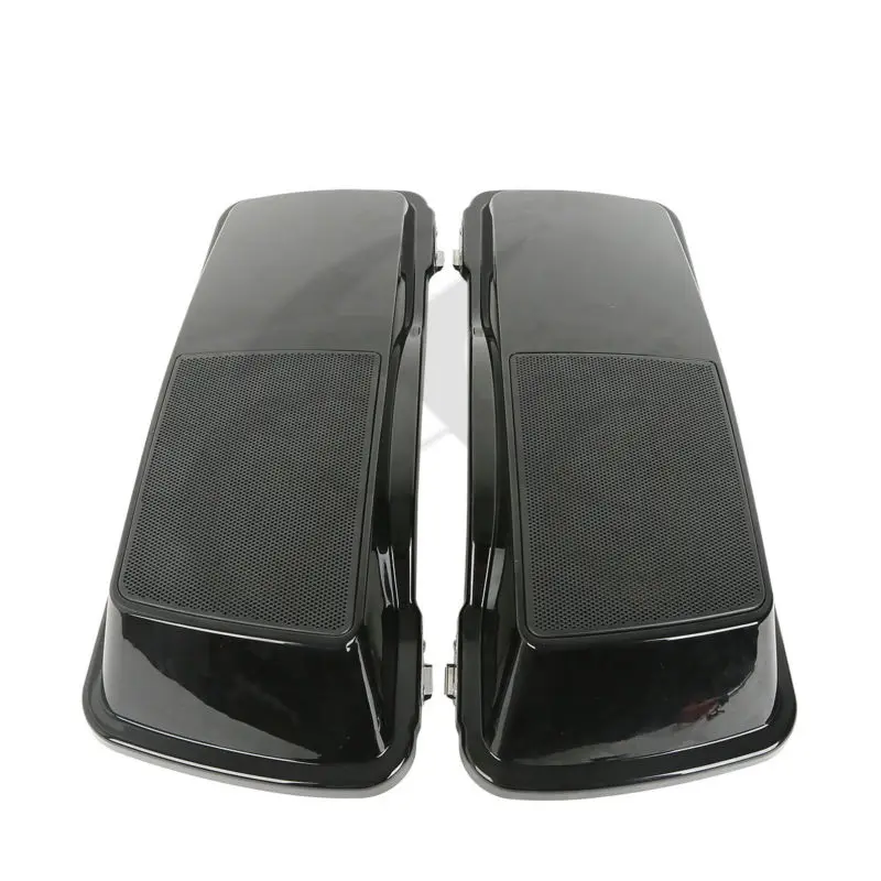 Яркие черные седельные крышки w/6 &quotx 9&quot спикер для Harley Touring Electra Glide Street 1994 2013|lids