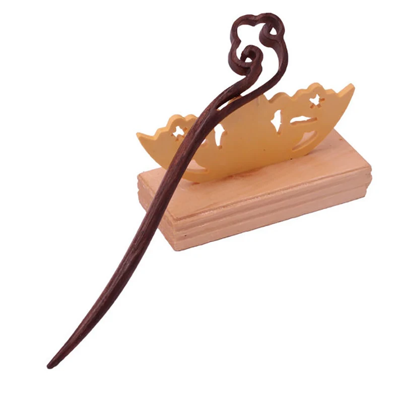 Шпилька для волос из сандалового дерева ручной работы в этническом