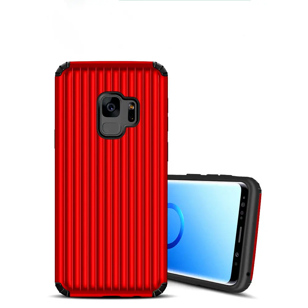 IMIDO Модный милый багажный чехол для телефона samsung Galaxy S9 Plus противоударный ТПУ + PC